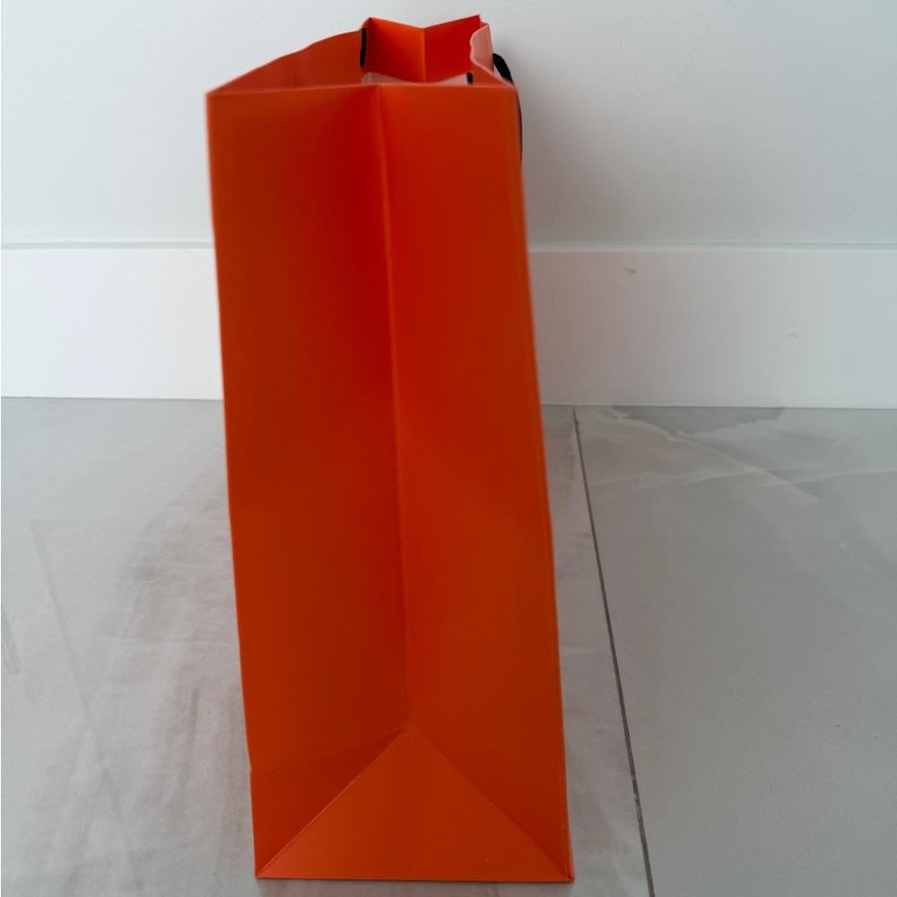 Hermes Newest Bright Orange Shopping Bag From Paris - Picture 4 of 9